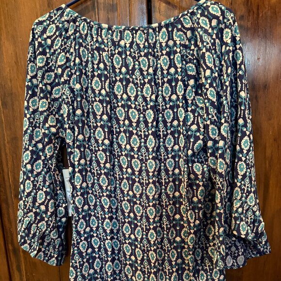 Roxy Blackbird Dress Flare Sleeve 3/4 Tie - Picture 5 of 5